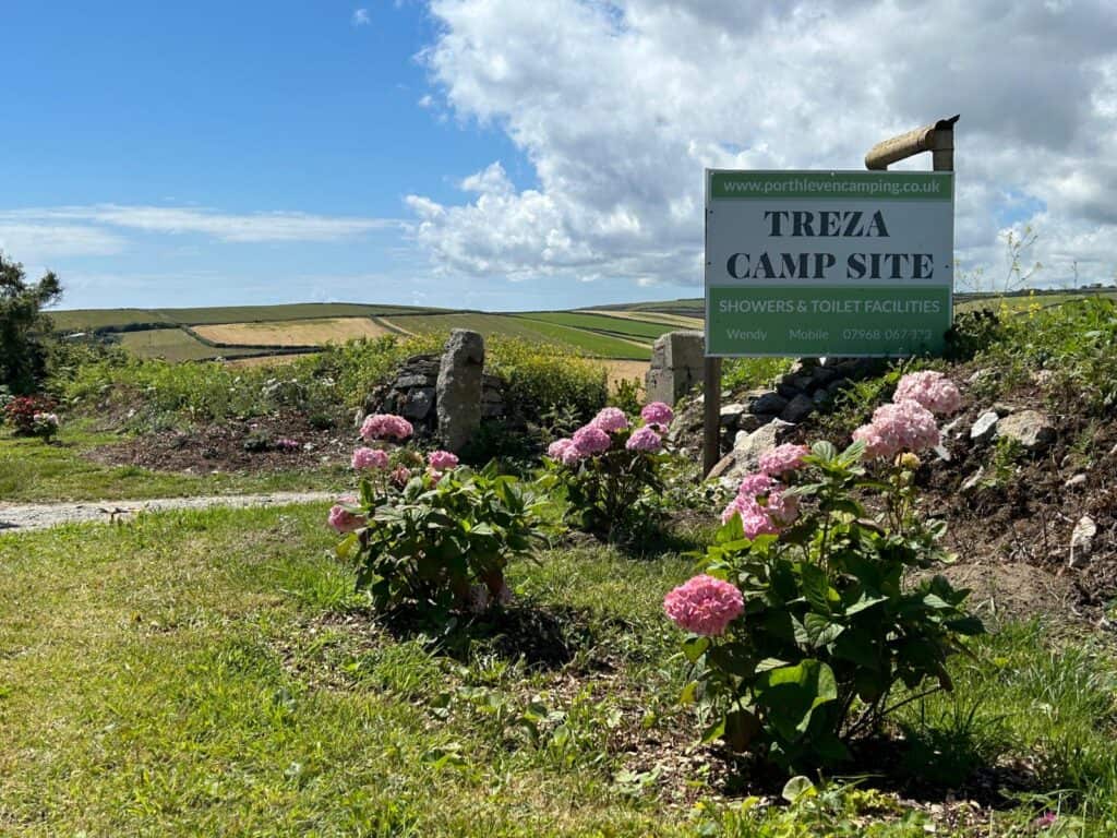 Entrance to campsite